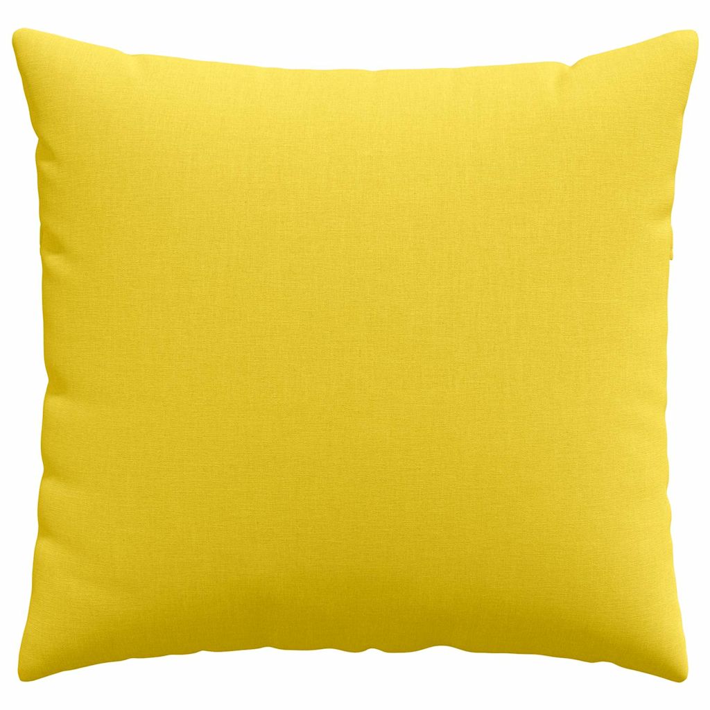 Sofa Pagalvės 2 pcs Šviesi geltona 50 x 50 cm audinys