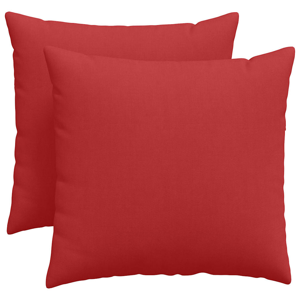 Sofa Pagalvės 2 pcs Raudona 50 x 50 cm audinys