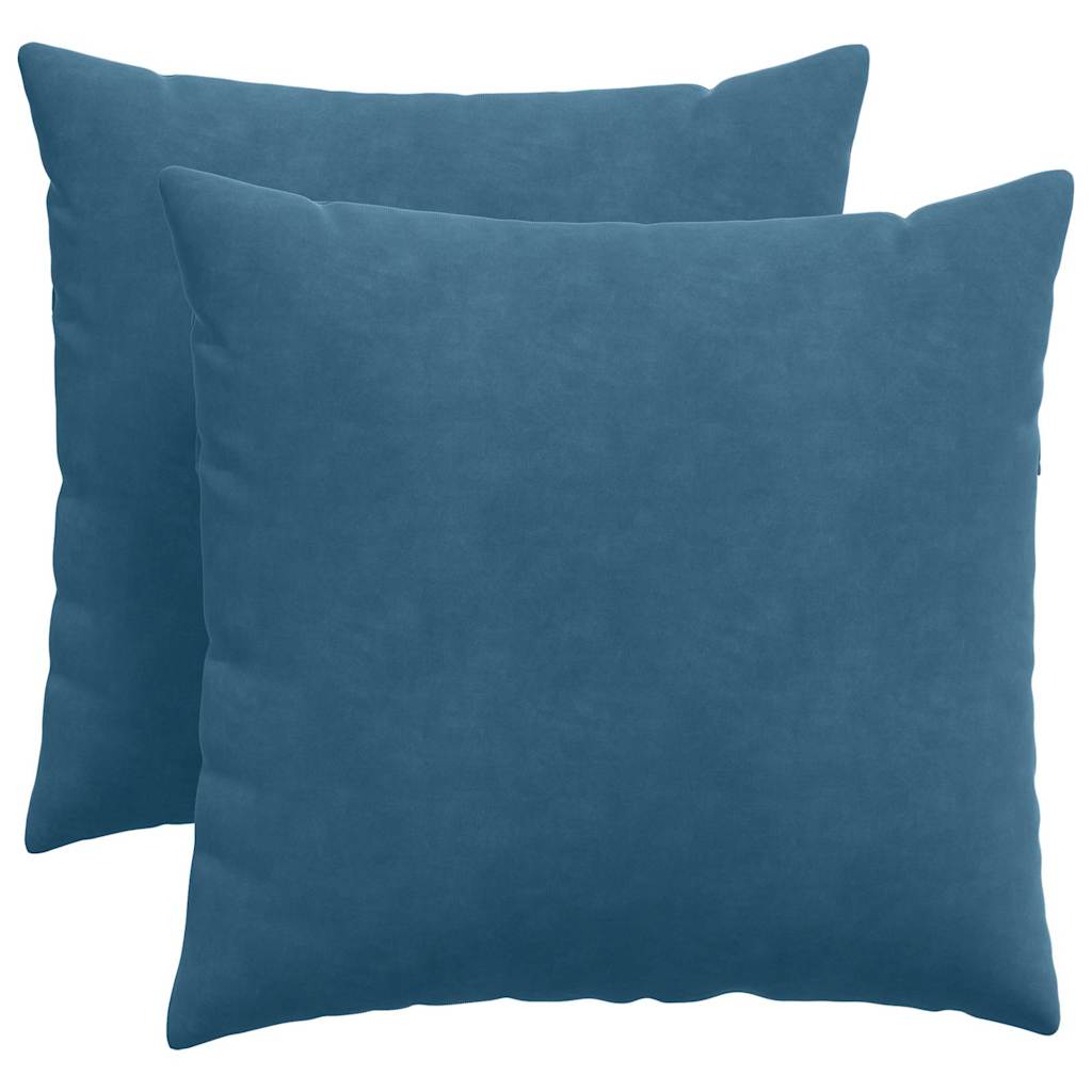 Sofa Pagalvės 2 pcs Mėlyna 50 x 50 cm Kordūrinis audinys
