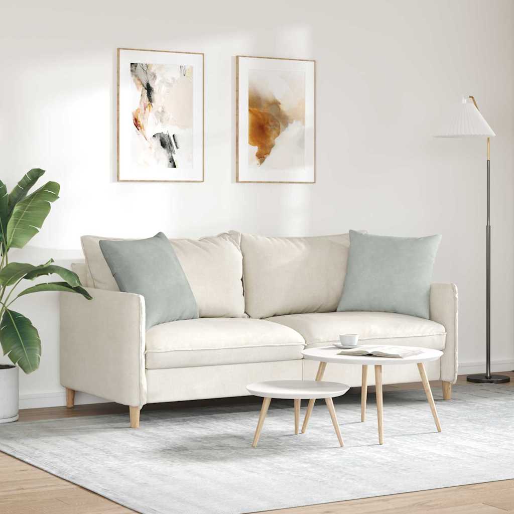 Sofa Pagalvės 2 pcs Šviesiai pilka 50 x 50 cm
