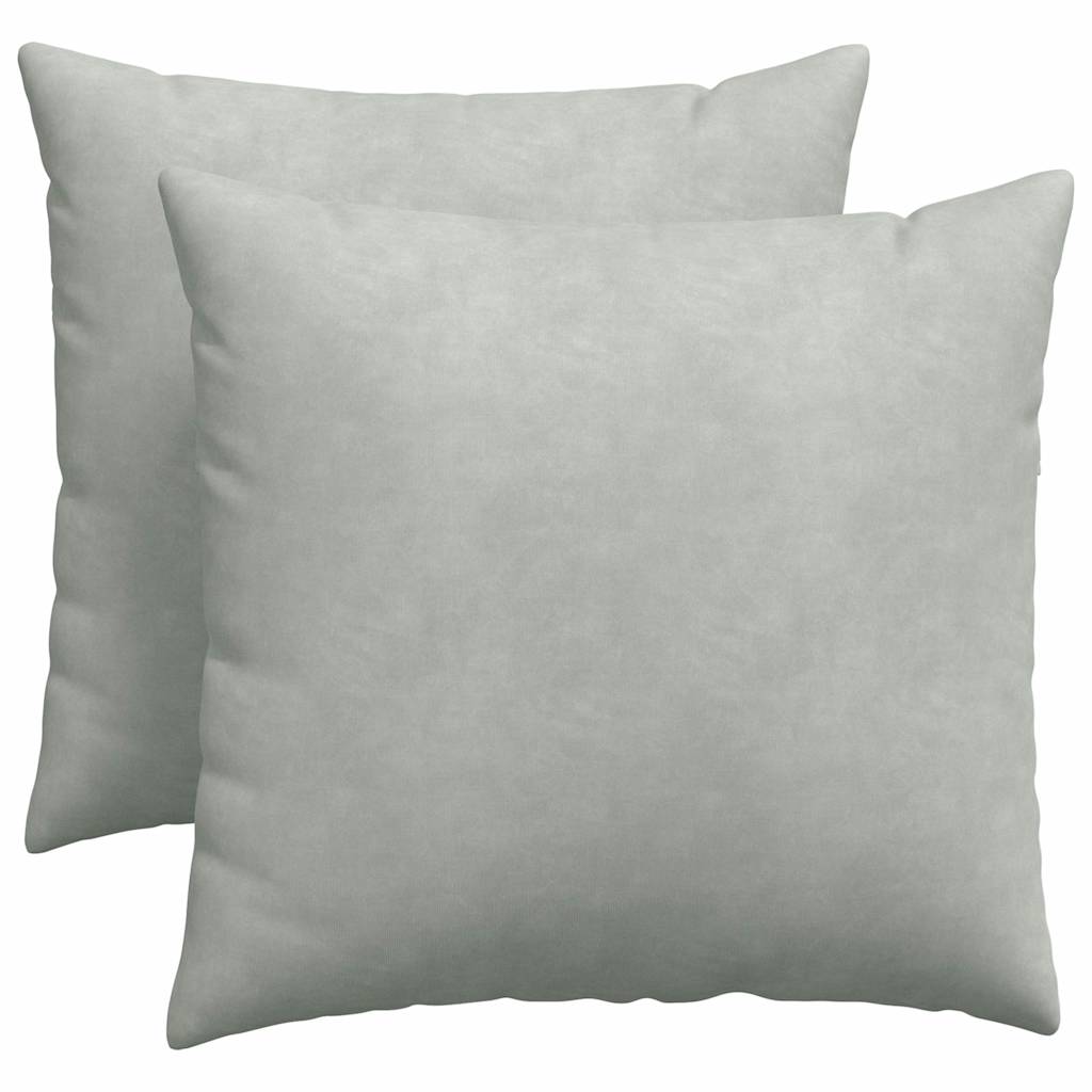 Sofa Pagalvės 2 pcs Šviesiai pilka 50 x 50 cm