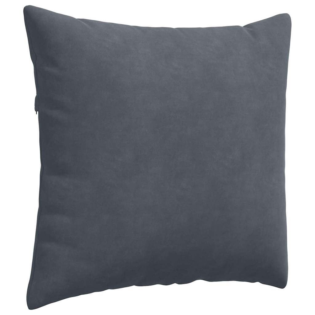 Sofa Cushions 2 pcs Dark Grey 50 x 50 cm Corduroy Fabric