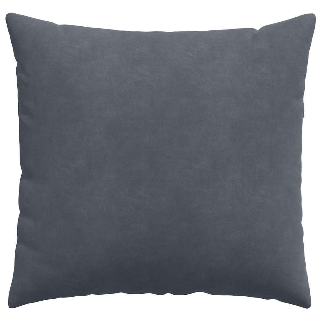 Sofa Cushions 2 pcs Dark Grey 50 x 50 cm Corduroy Fabric