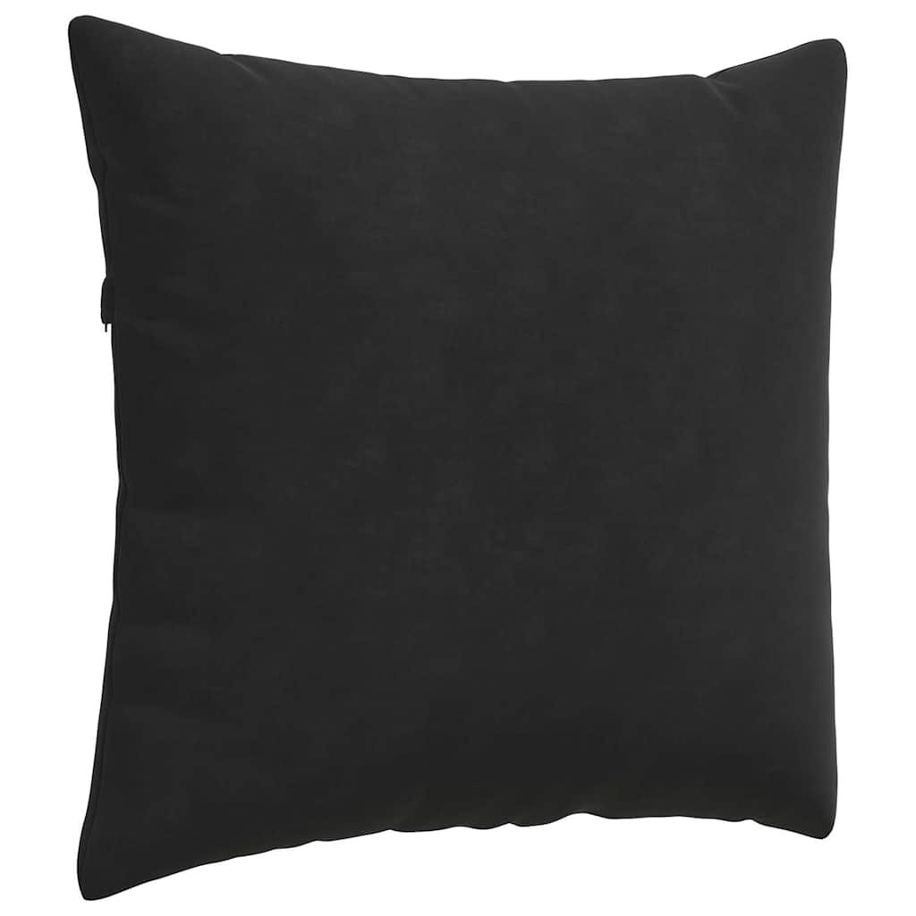 Sofa Pagalvės 2 pcs Juoda 50 x 50 cm Kordūrinis audinys