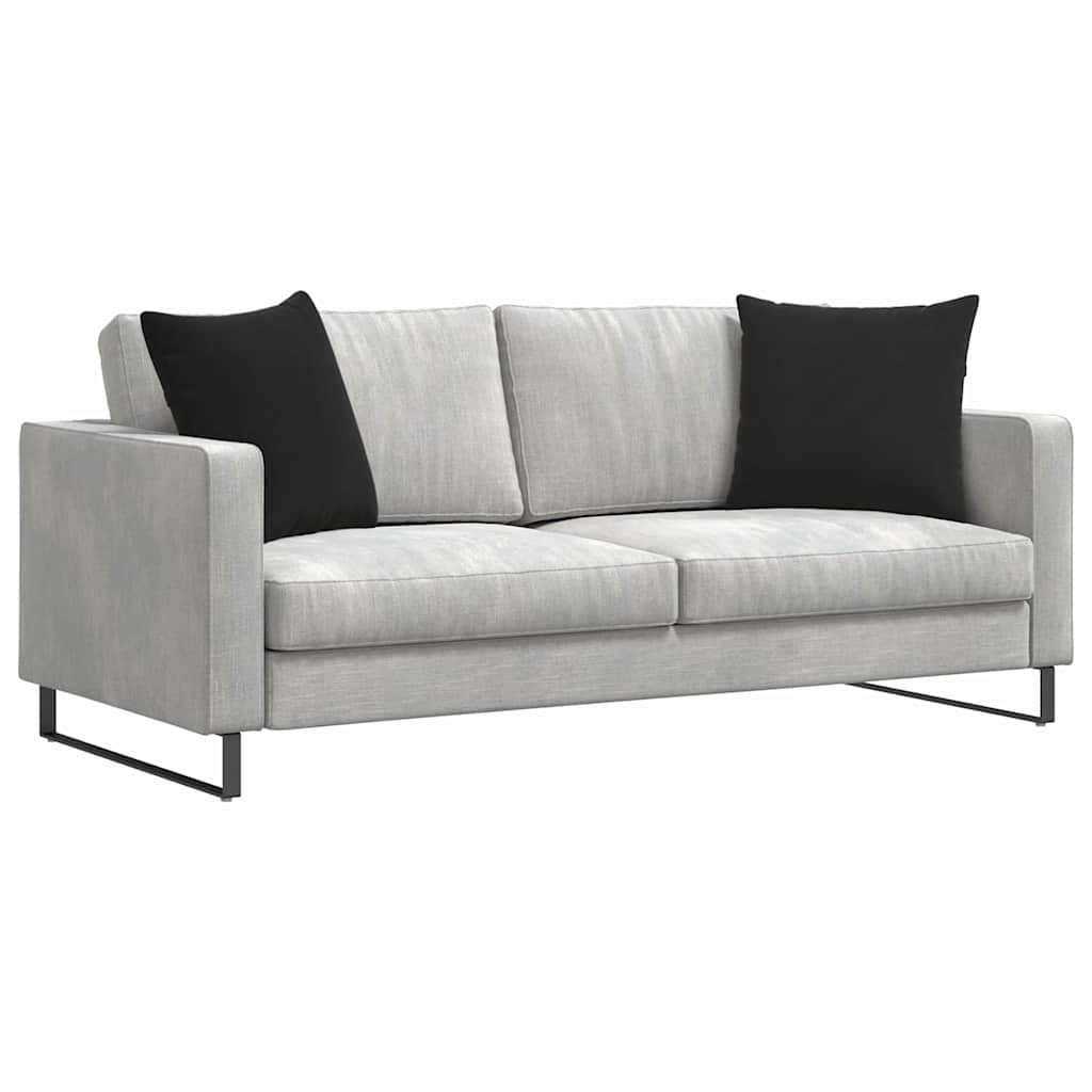 Sofa Pagalvės 2 pcs Juoda 50 x 50 cm Kordūrinis audinys