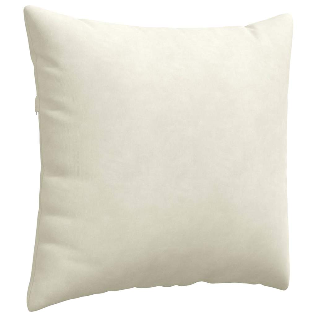 Dīvāna Spilveni 2 gab Krēmkrāsas 50 x 50 cm Korduroja audums