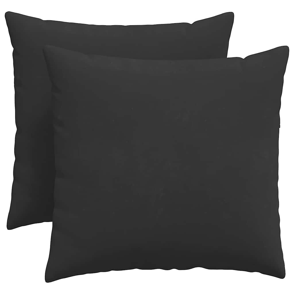 Sofa Pagalvės 2 pcs Juoda 50 x 50 cm audinys