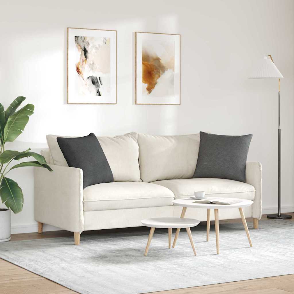 Sofa Pillows 2 pcs Dark Grey 50 x 50 cm Corduroy Fabric