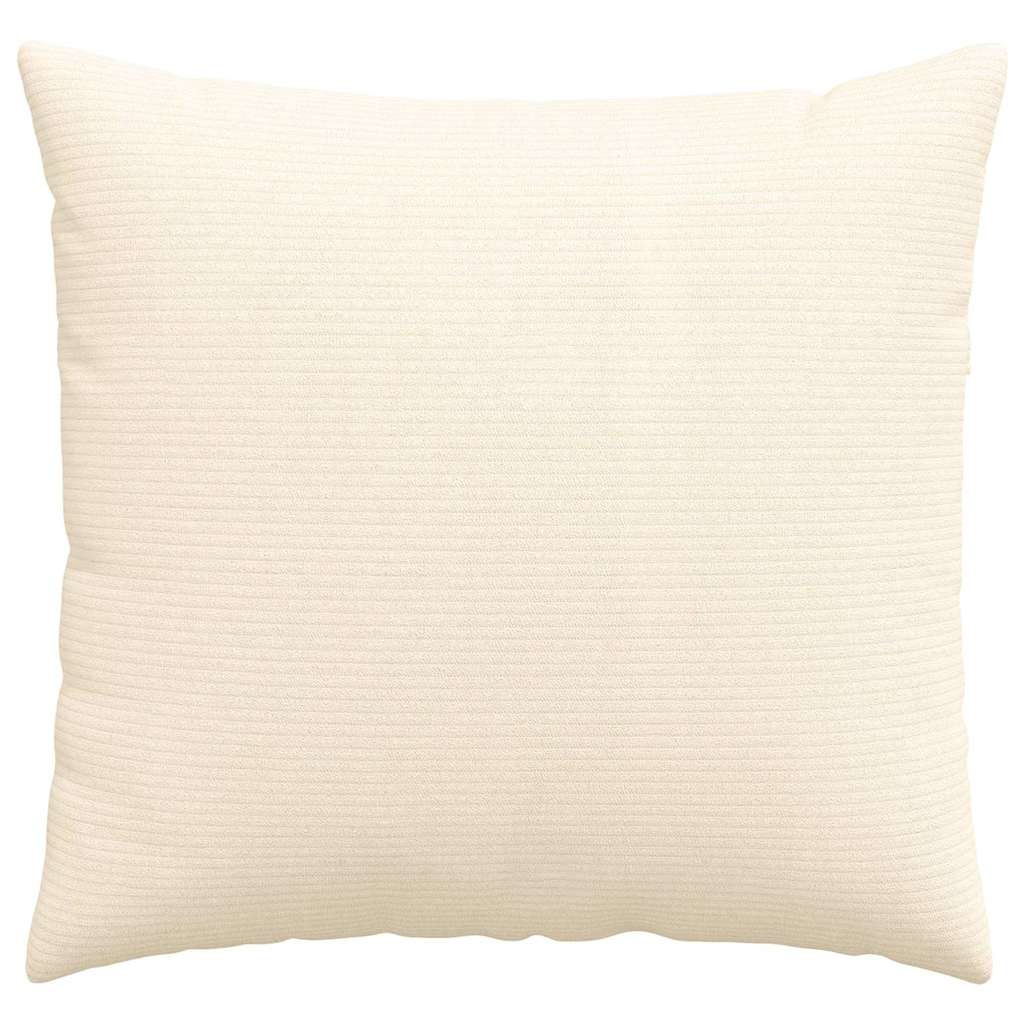 Sofa Pagalvės 2 pcs Kreminė 50 x 50 cm Kordūrinis audinys