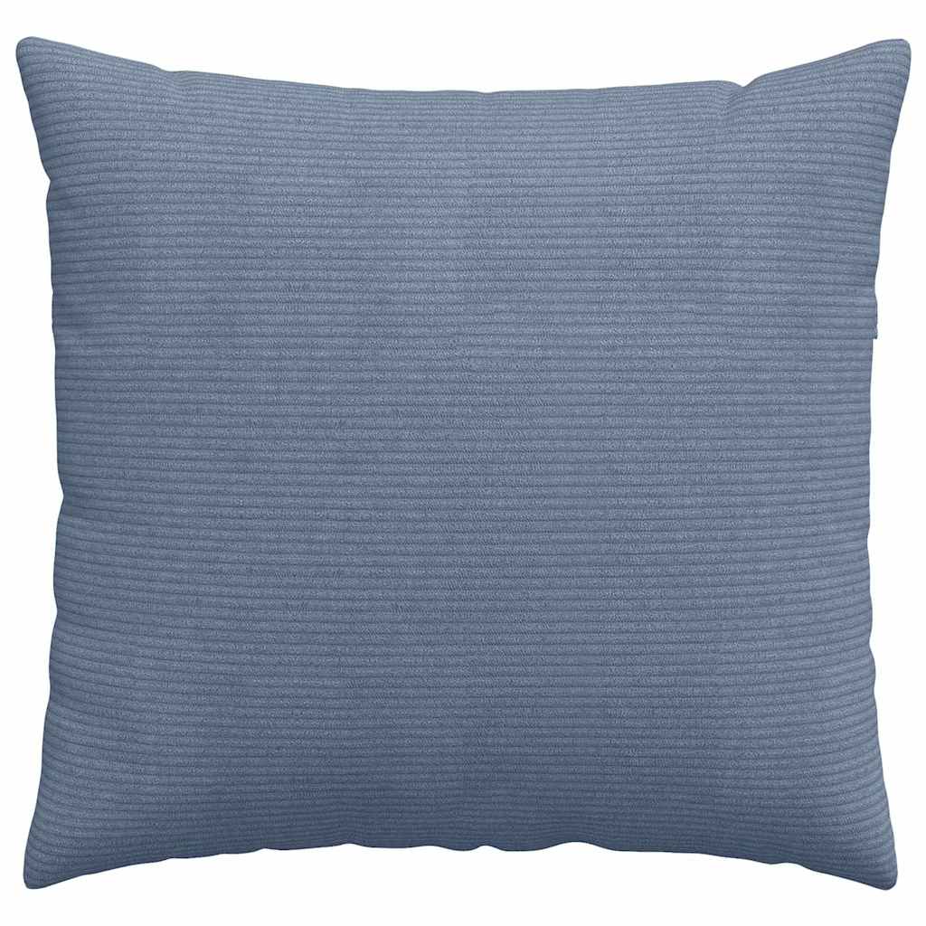 Sofa Cushions 2 pcs Blue 50 x 50 cm Corduroy fabric