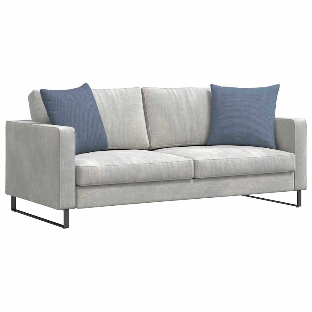 Sofa Cushions 2 pcs Blue 50 x 50 cm Corduroy fabric
