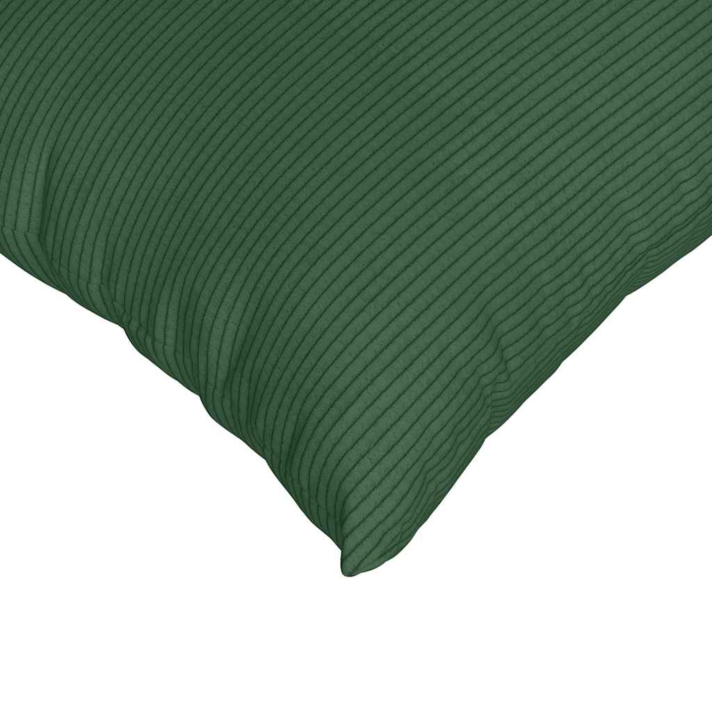 Dīvāna Spilveni 2 gab Tumši zaļi 50 x 50 cm Kordurojs
