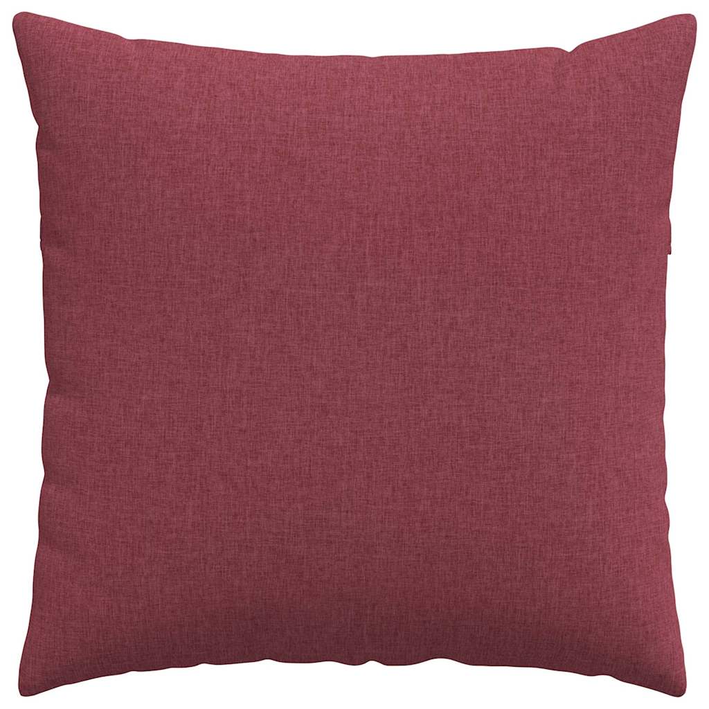 Sofa Pillows 2 pcs Wine Red 60 x 60 cm fabric