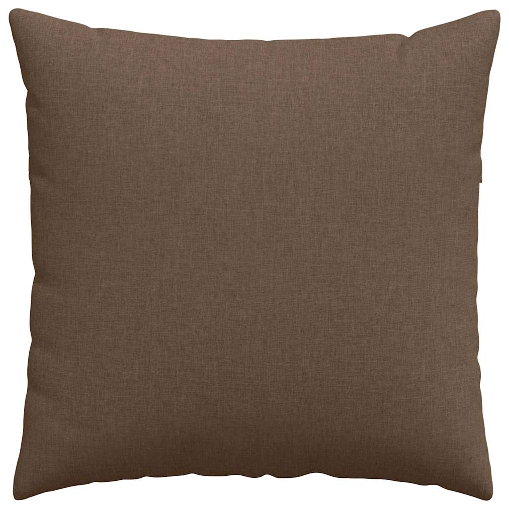 Sofa Cushions 2 pcs Brown 60 x 60 cm fabric