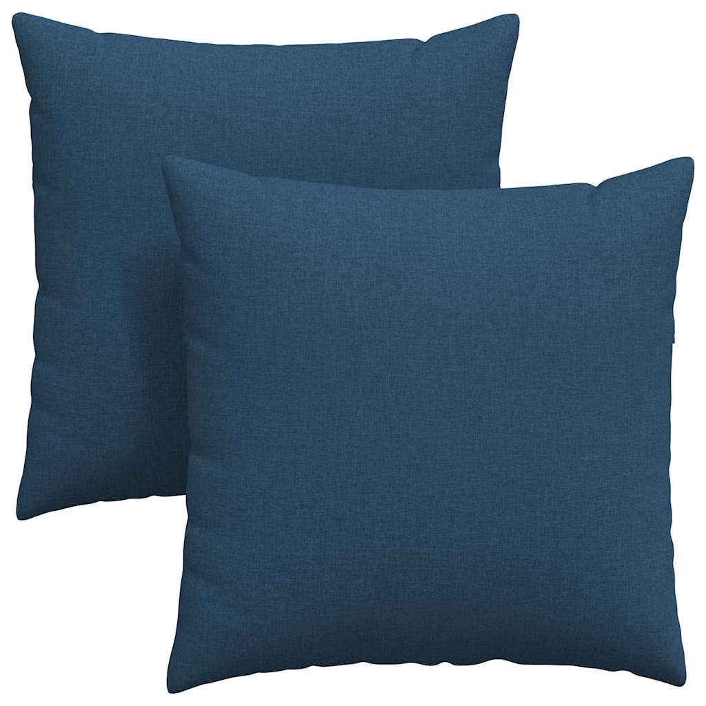 Sofa Pagalvės 2 pcs Mėlyna 60 x 60 cm audinys
