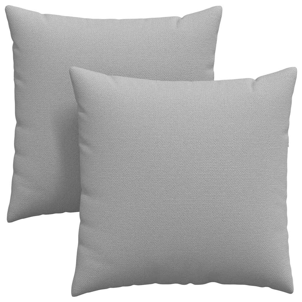 Dīvāna Spilveni 2 gab Pelēka 60 x 60 cm audums