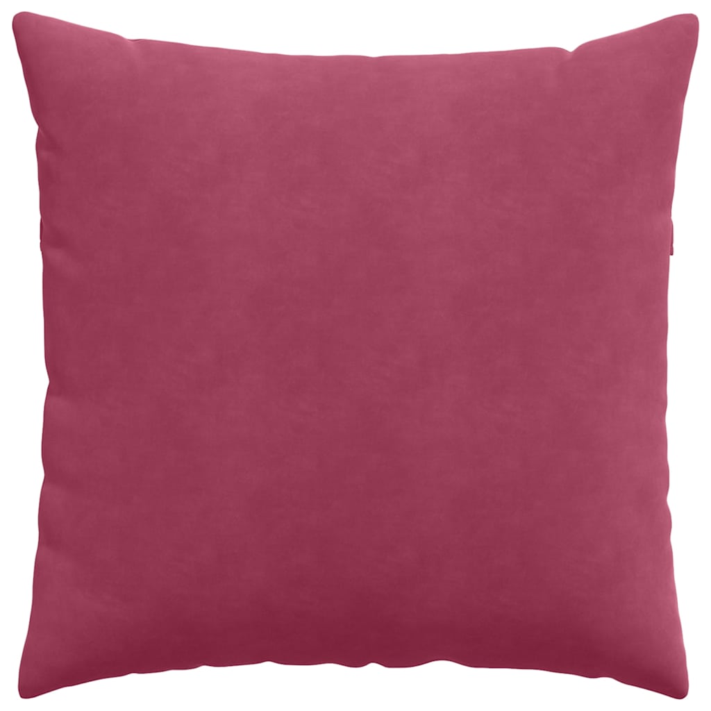 Sofa Pagalvės 2 pcs Vyno raudona 60 x 60 cm Kordūrinis audinys