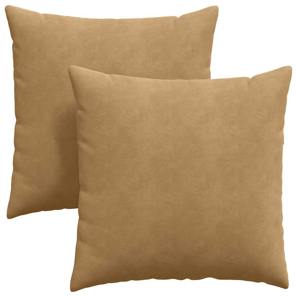 Sofa Cushions 2 pcs Brown 60 x 60 cm Cordura fabric