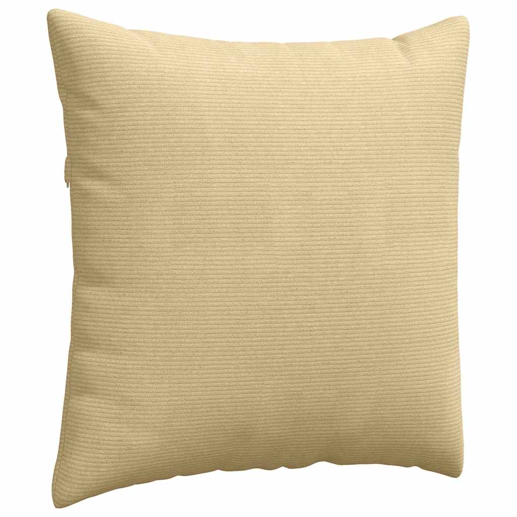Sofa Pagalvės 2 pcs Pilkai žalia 60 x 60 cm Kordūrinis audinys