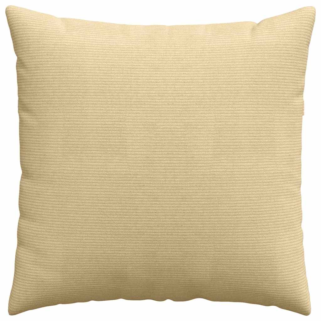 Sofa Pagalvės 2 pcs Pilkai žalia 60 x 60 cm Kordūrinis audinys