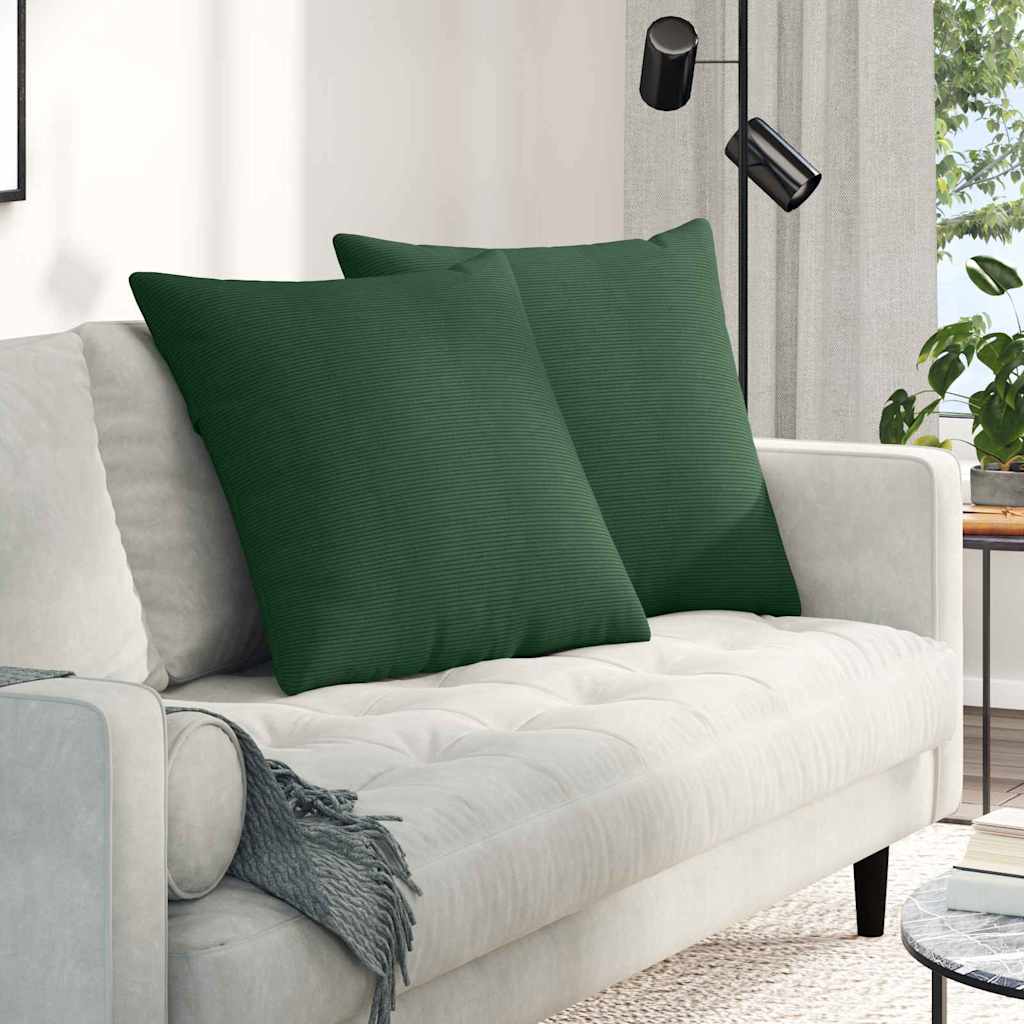 Sofa Cushions 2 pcs Dark green 60 x 60 cm Cordura fabric