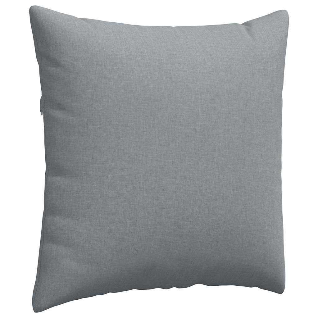 Sofa Pagalvės 2 pcs Šviesiai pilka 80 x 80 cm audinys