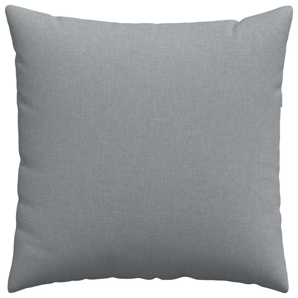 Sofa Pagalvės 2 pcs Šviesiai pilka 80 x 80 cm audinys