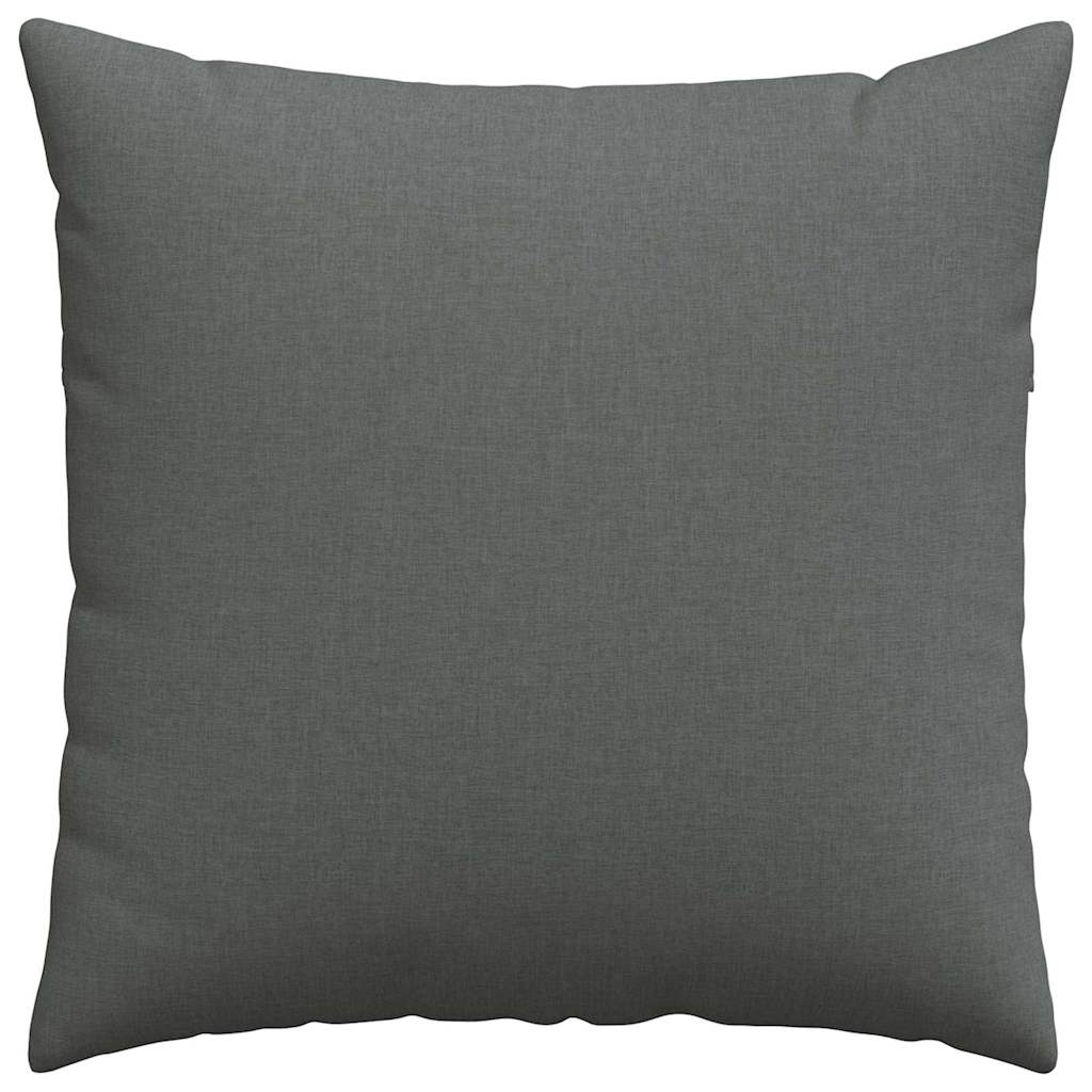 Sofa Pagalvės 2 pcs Tamsiai pilka 80 x 80 cm audinys