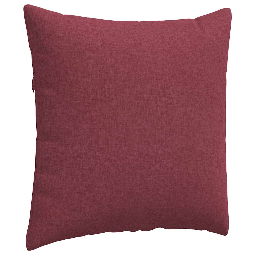 Sofa Cushions 2 pcs Wine red 80 x 80 cm fabric