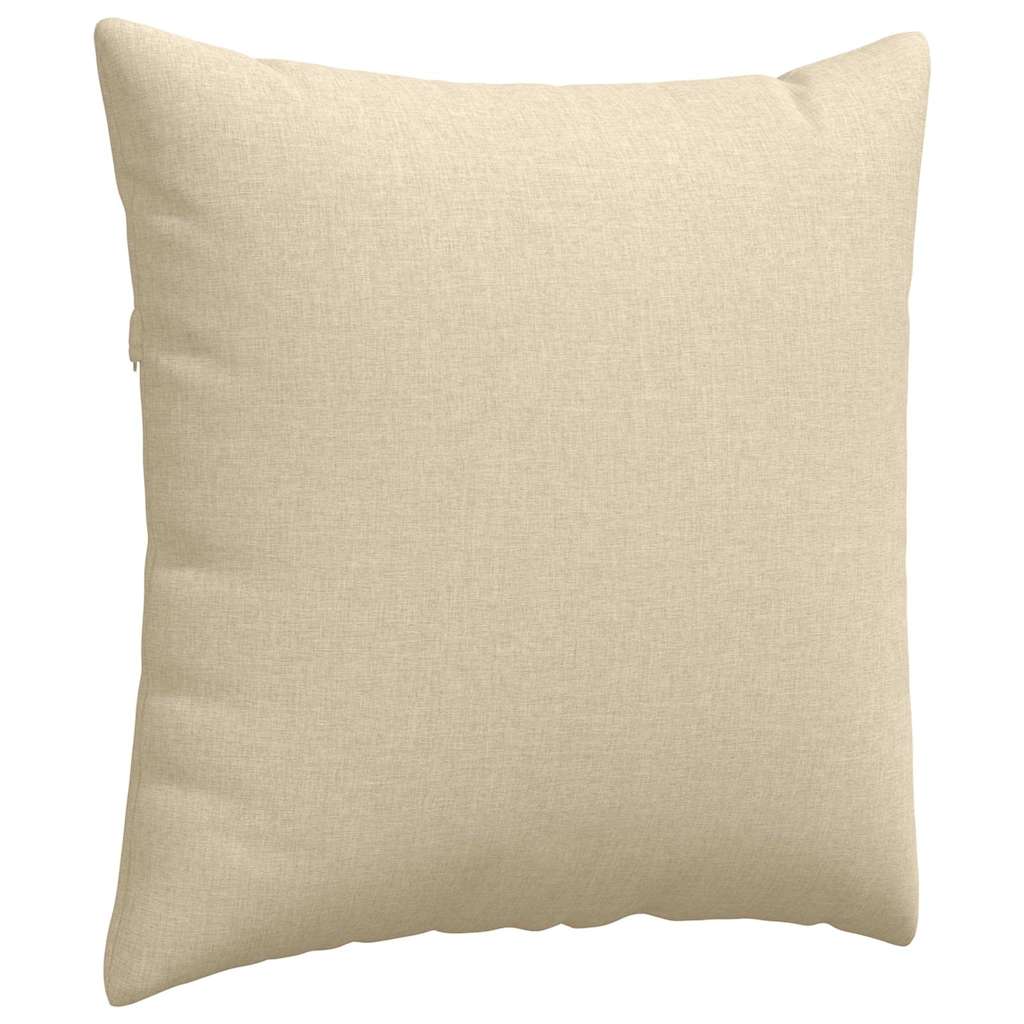 Sofa Pagalvės 2 pcs Kreminė 80 x 80 cm audinys