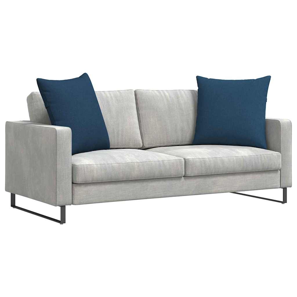Sofa Cushions 2 pcs Blue 80 x 80 cm fabric