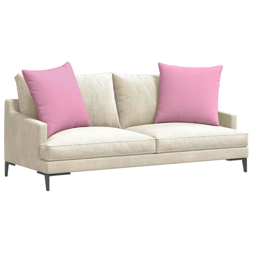 Sofa Pagalvės 2 pcs Rožinė 80 x 80 cm audinys