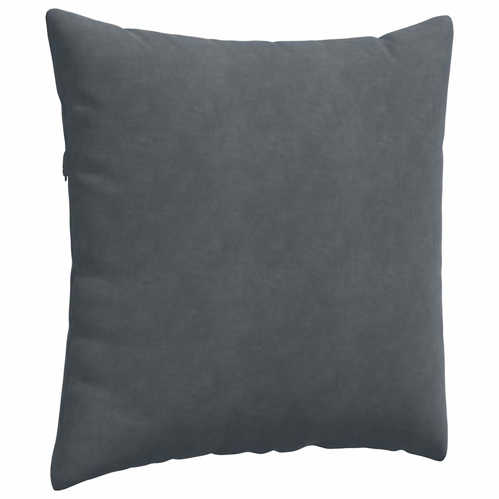 Sofa Cushions 2 pcs Dark Grey 80 x 80 cm Corduroy