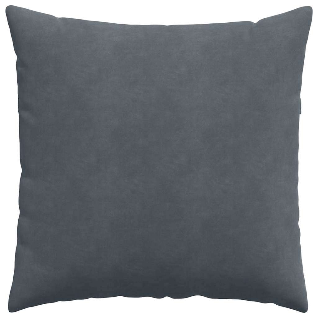 Sofa Cushions 2 pcs Dark Grey 80 x 80 cm Corduroy