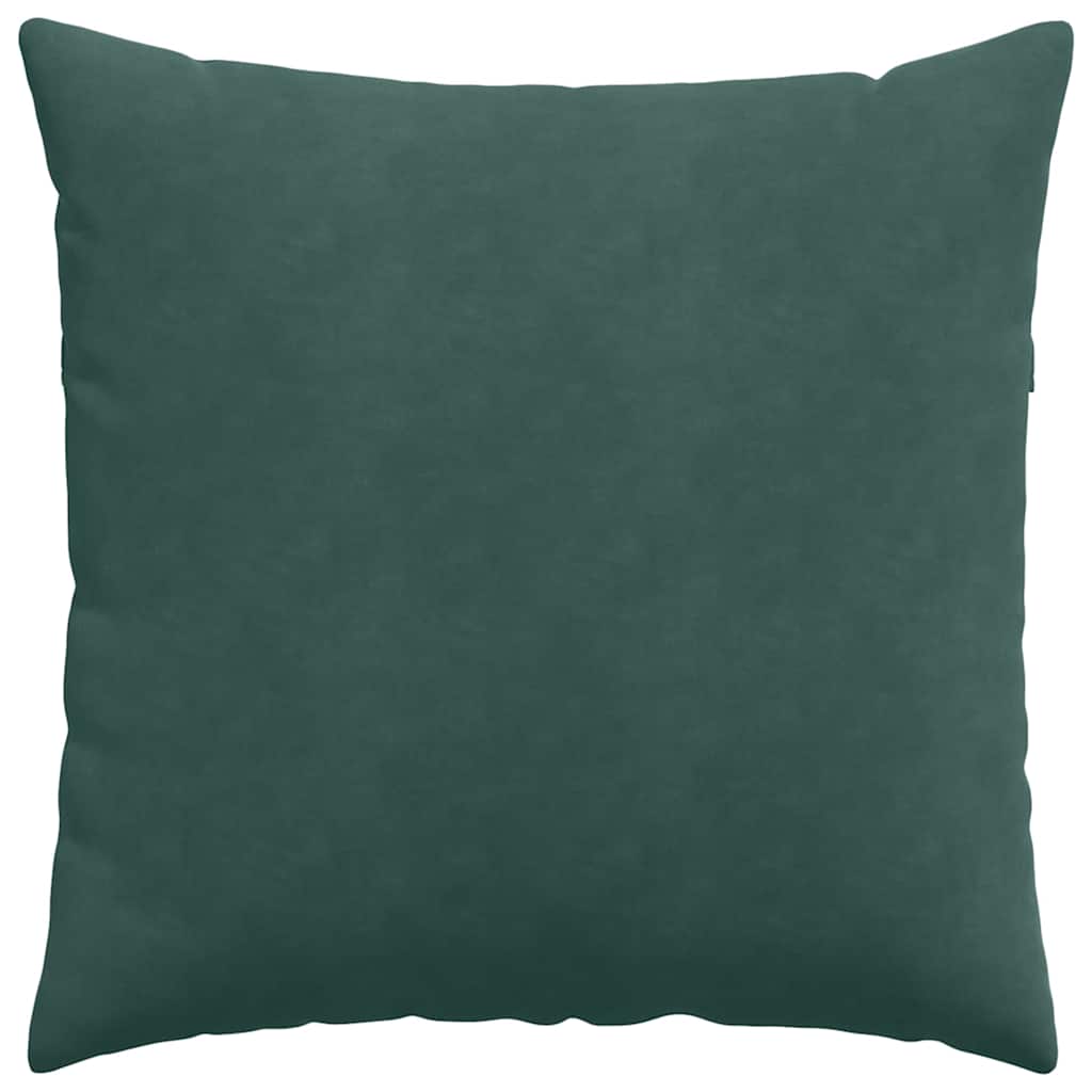 Sofa Cushions 2 pcs Dark green 80 x 80 cm Corduroy