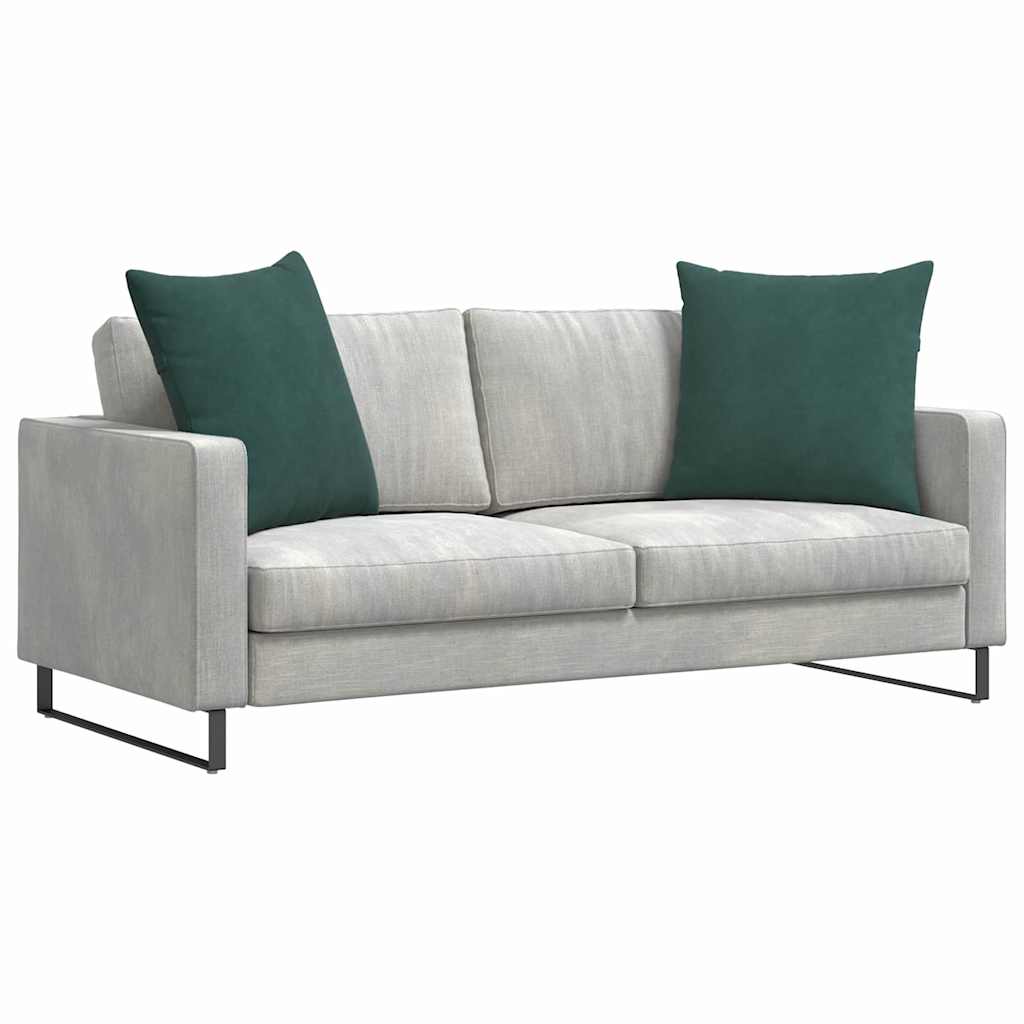 Sofa Cushions 2 pcs Dark green 80 x 80 cm Corduroy