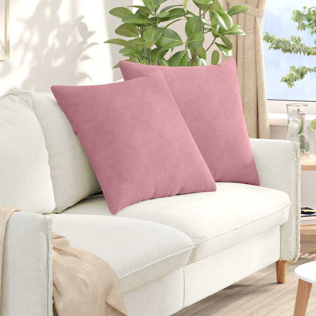 Sofa Cushions 2 pcs Pink 80 x 80 cm Cordura Fabric