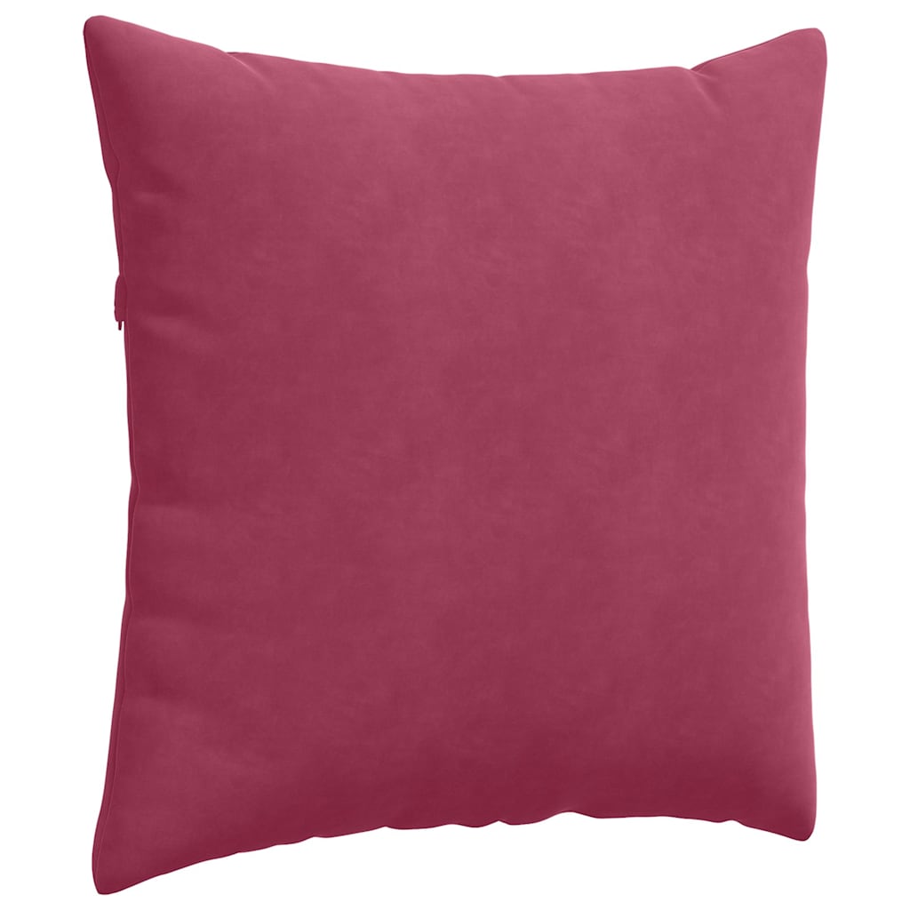 Sofa Pagalvės 2 pcs Vyno raudona 80 x 80 cm Kordūrinis audinys