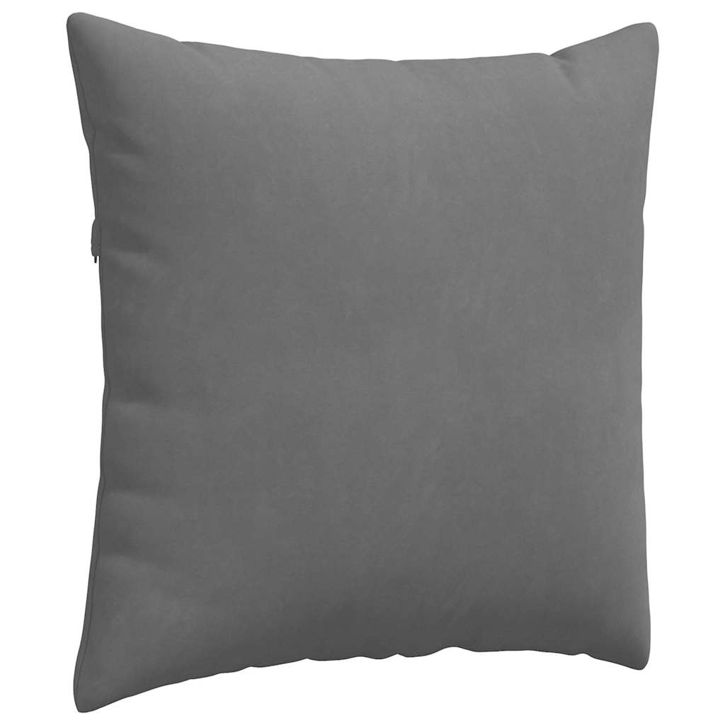 Sofa Pagalvės 2 pcs Tamsiai pilka 80 x 80 cm audinys