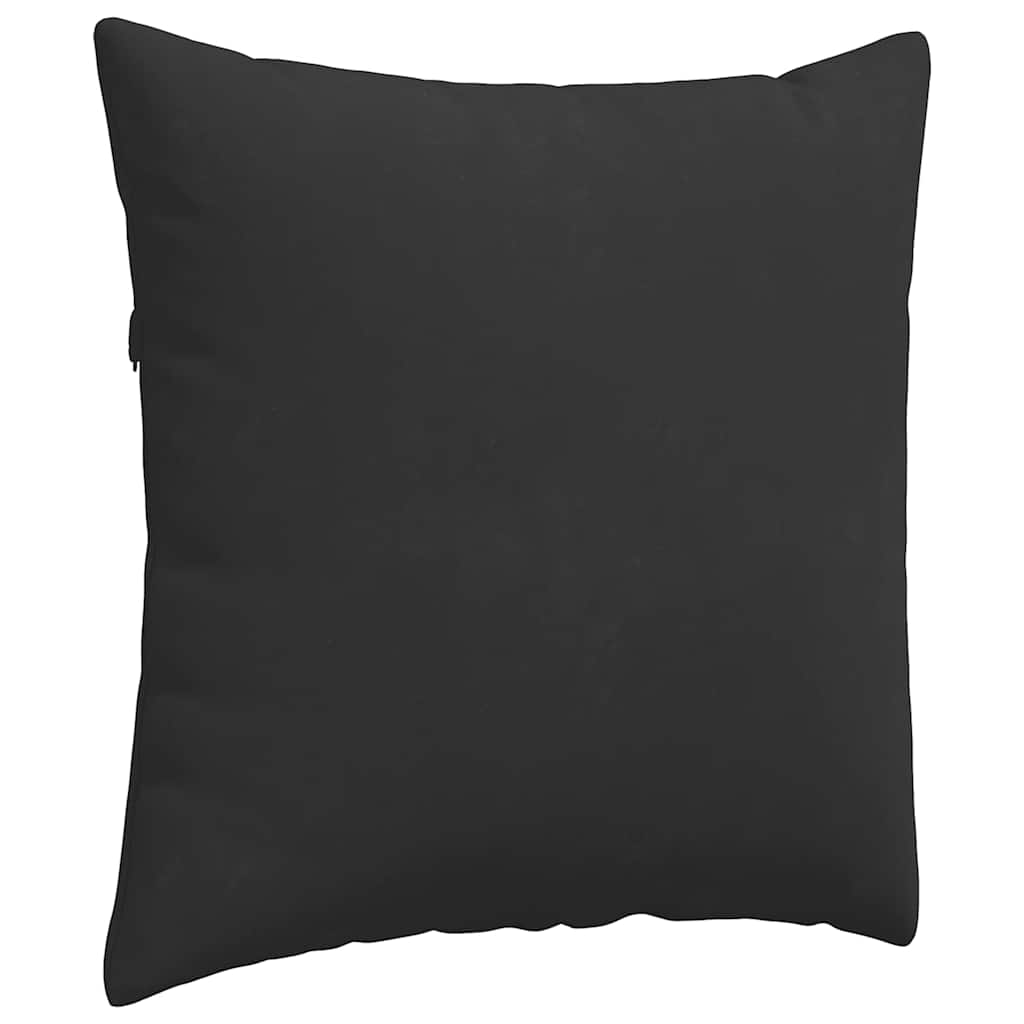 Sofa Pagalvės 2 pcs Juoda 80 x 80 cm audinys