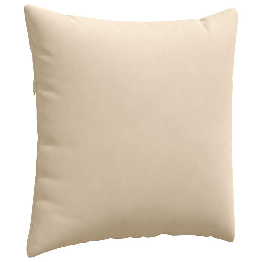 Sofa Pagalvės 2 pcs Kreminė 80 x 80 cm audinys