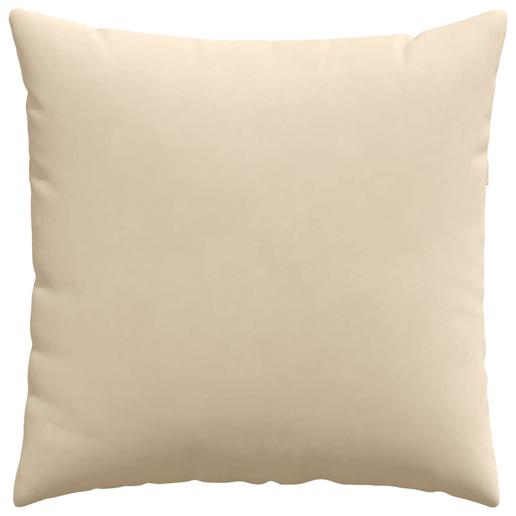 Sofa Pagalvės 2 pcs Kreminė 80 x 80 cm audinys