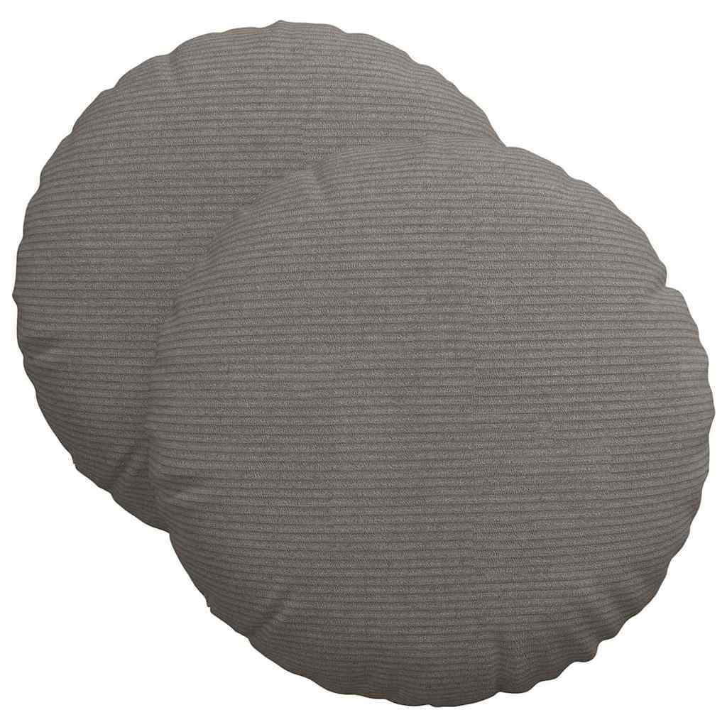 Sėdynių pagalvėlės 2 pcs Šviesiai pilka Ø 40 cm