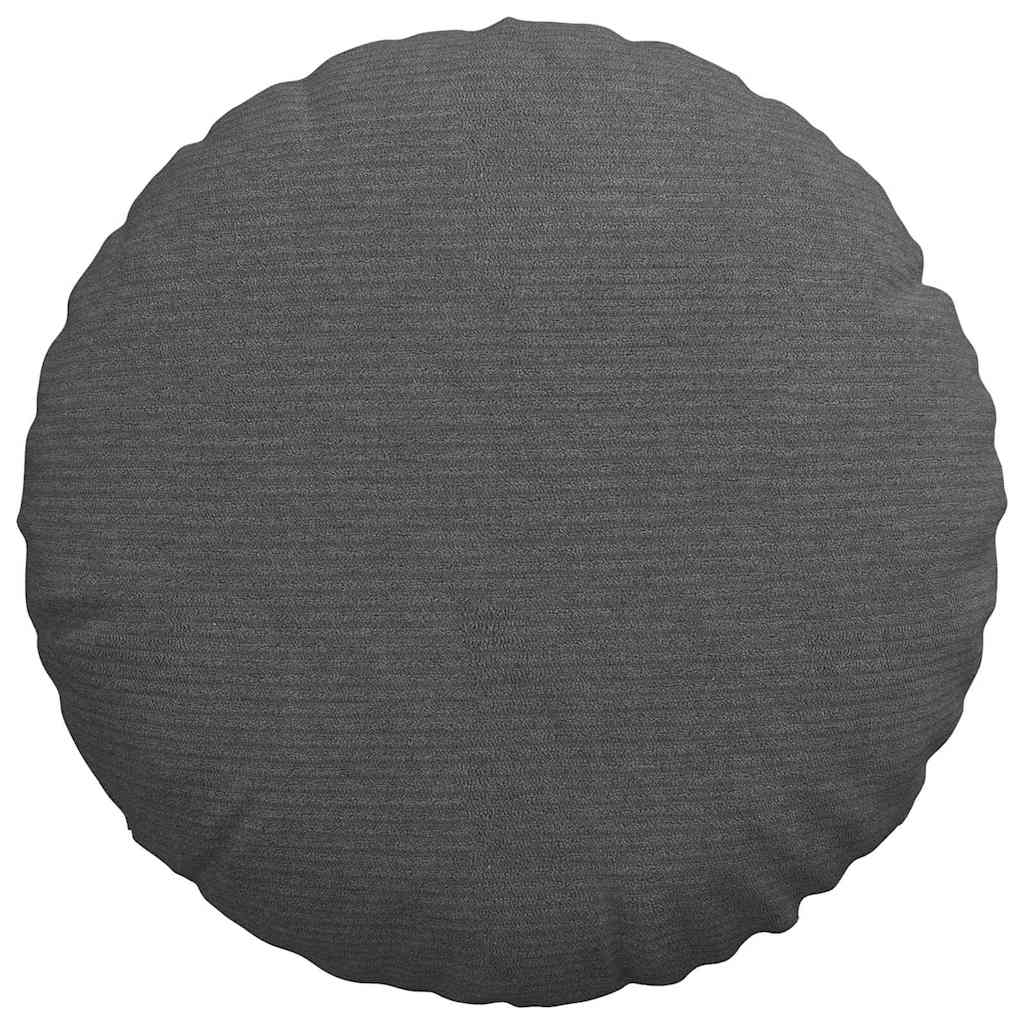 Seat cushions 2 pcs Dark grey Ø 40 cm