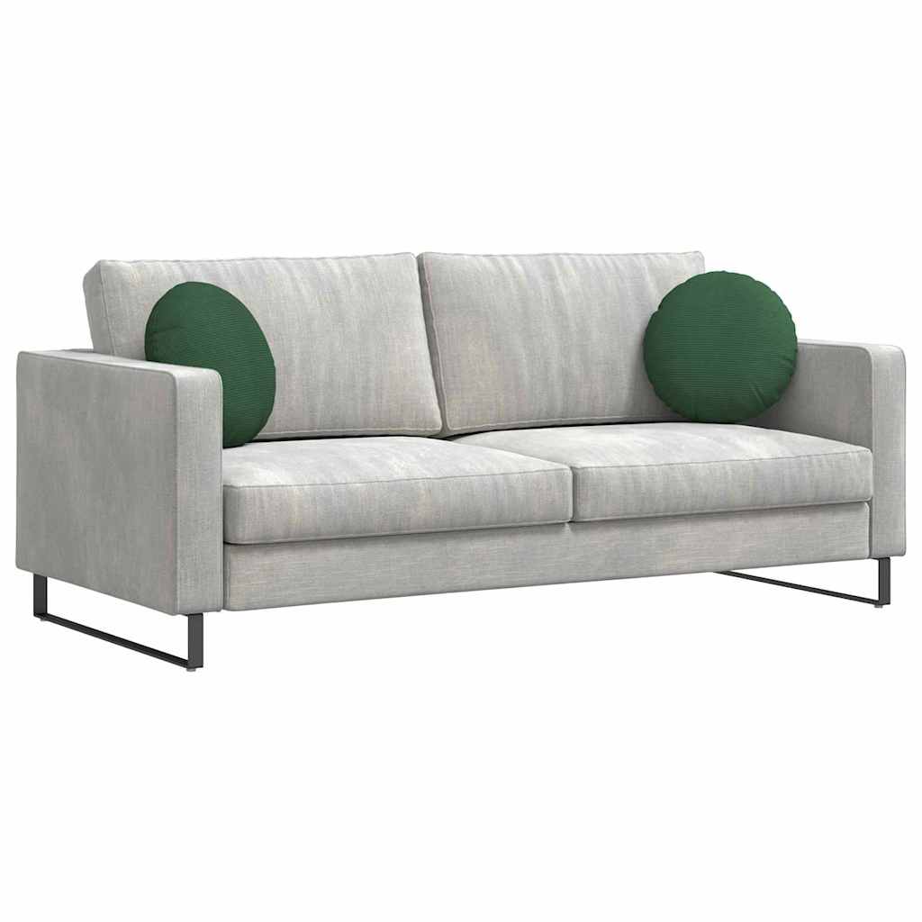 Sėdynių pagalvėlės 2 pcs Tamsiai žalia Ø 40 cm