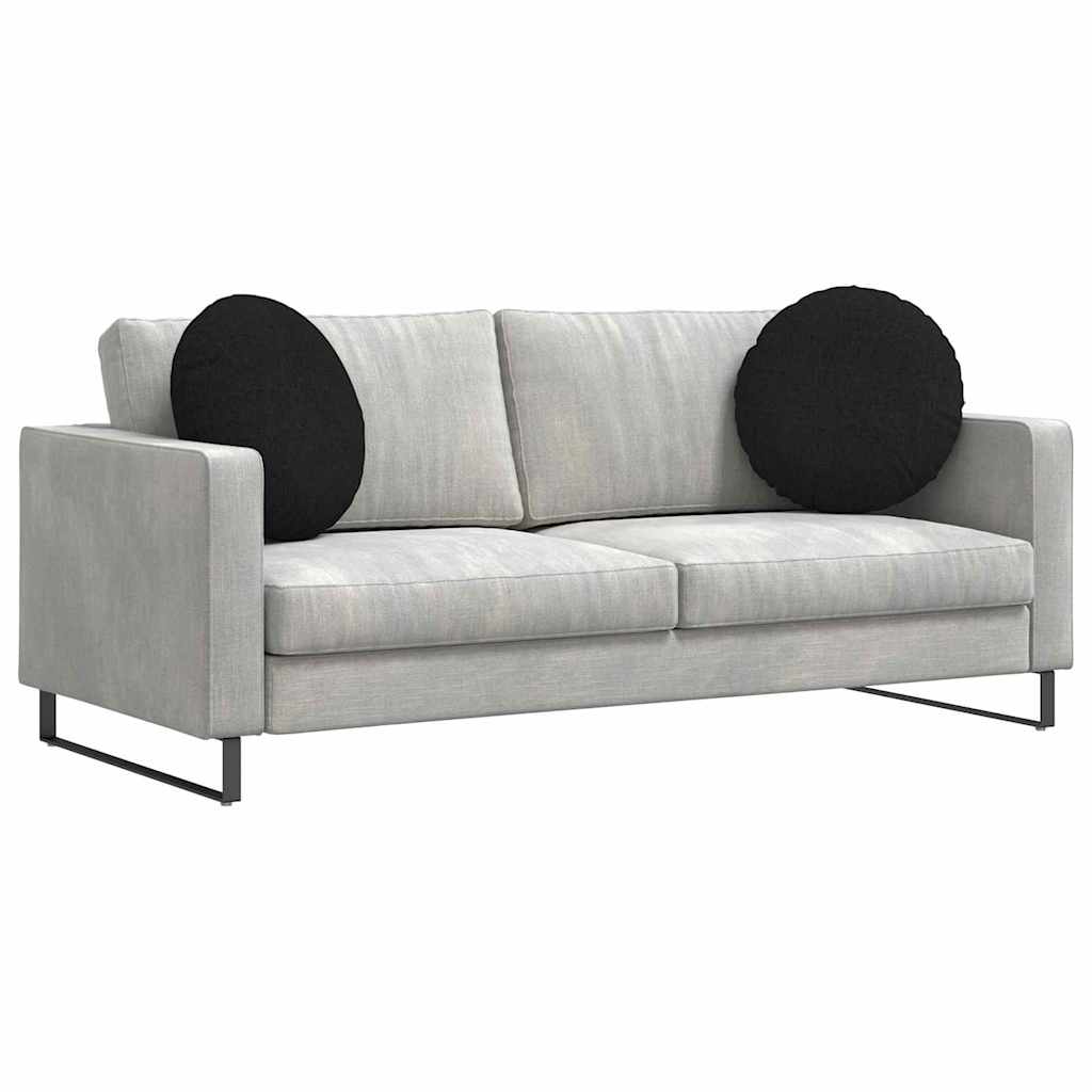 Sėdynių pagalvėlės 2 pcs Juoda Ø50 x 19 cm audinys