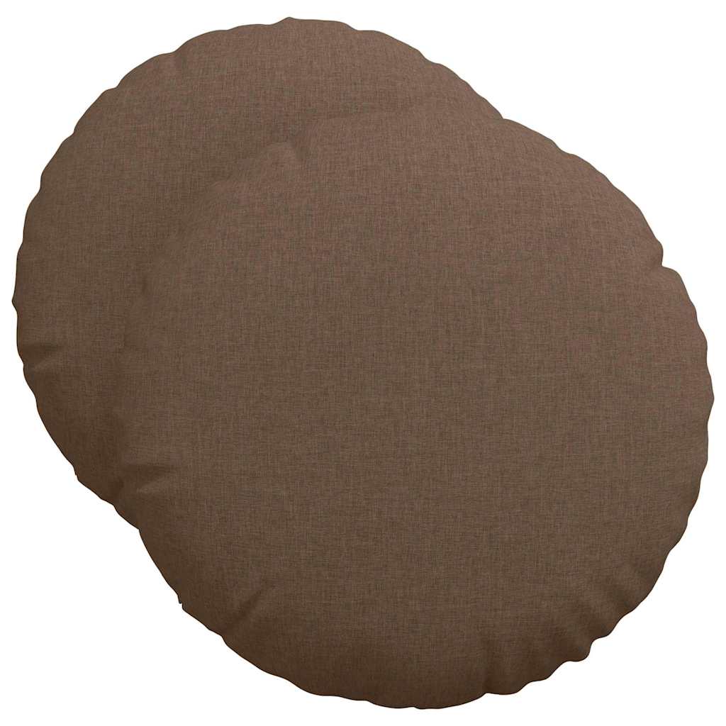 Sėdynių pagalvėlės 2 pcs Ruda Ø50 x 19 cm audinys