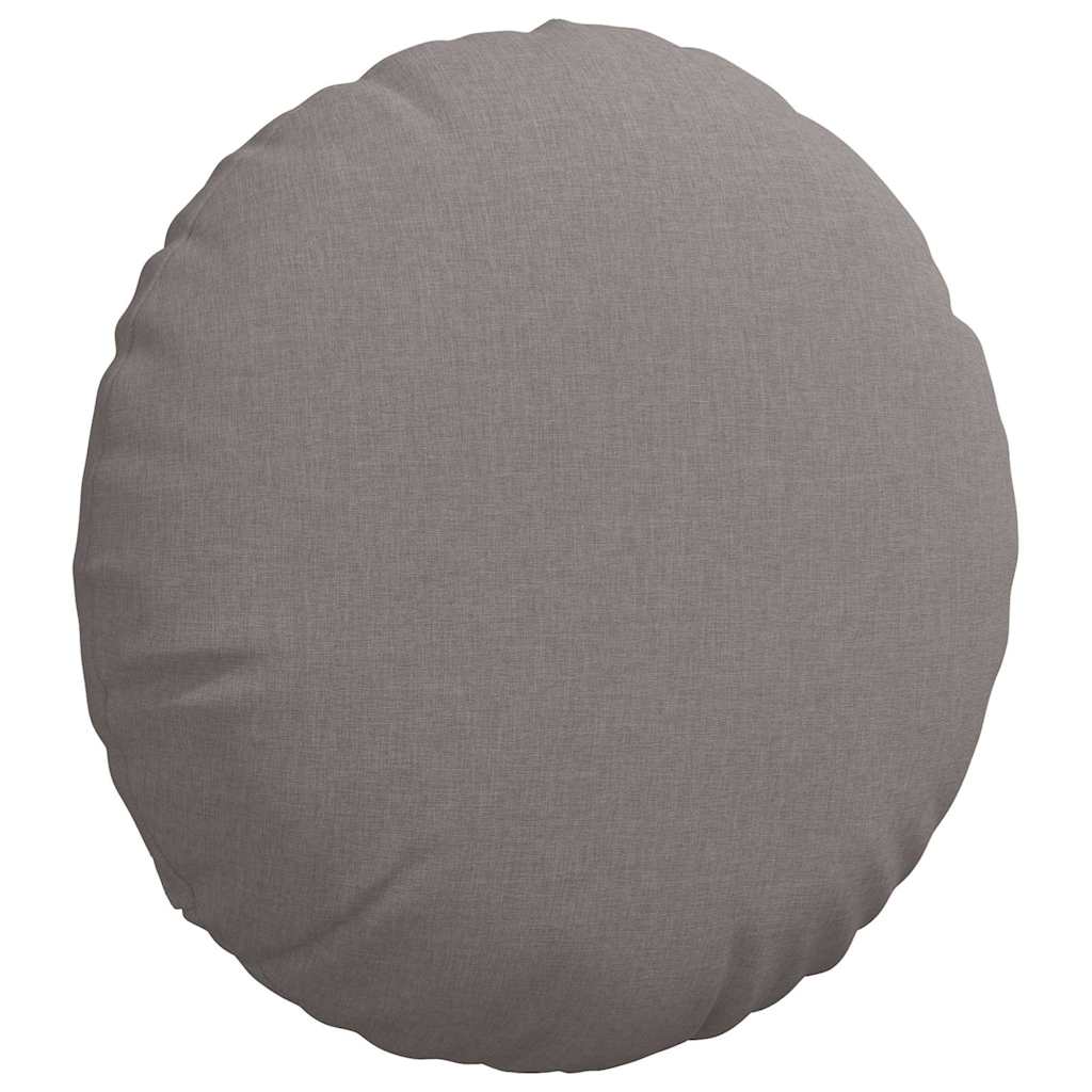 Sėdynių pagalvėlės 2 pcs Taupe Ø50 x 19 cm audinys