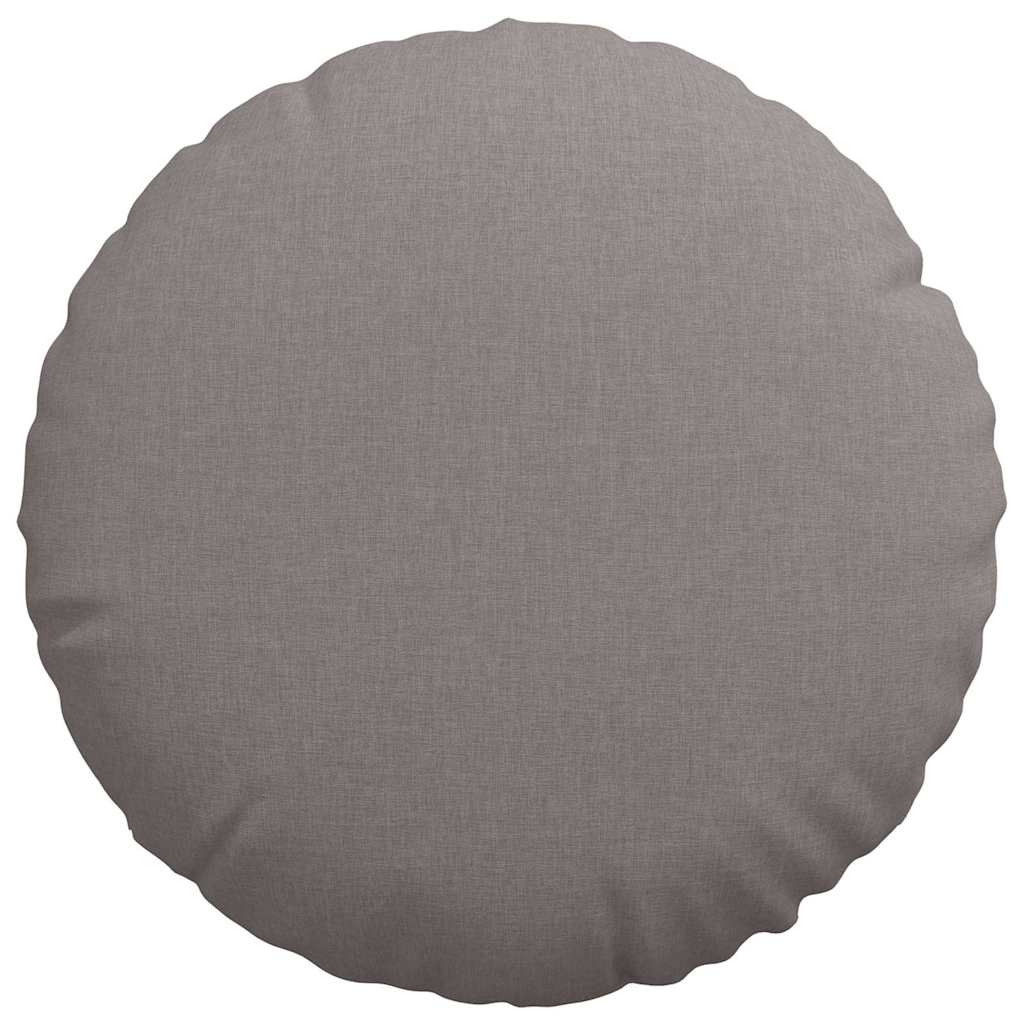 Sėdynių pagalvėlės 2 pcs Taupe Ø50 x 19 cm audinys