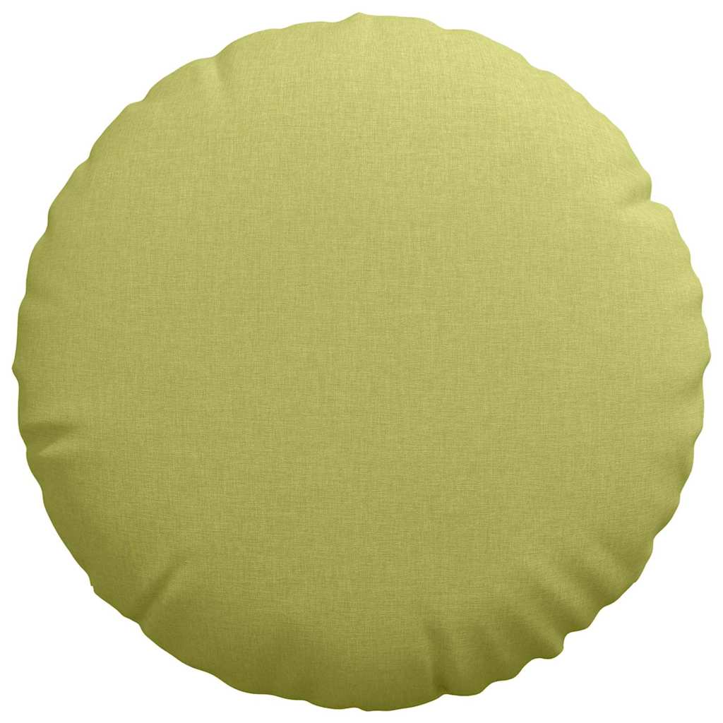 Sėdynių pagalvėlės 2 pcs Šviesiai žalia Ø50 x 19 cm audinys